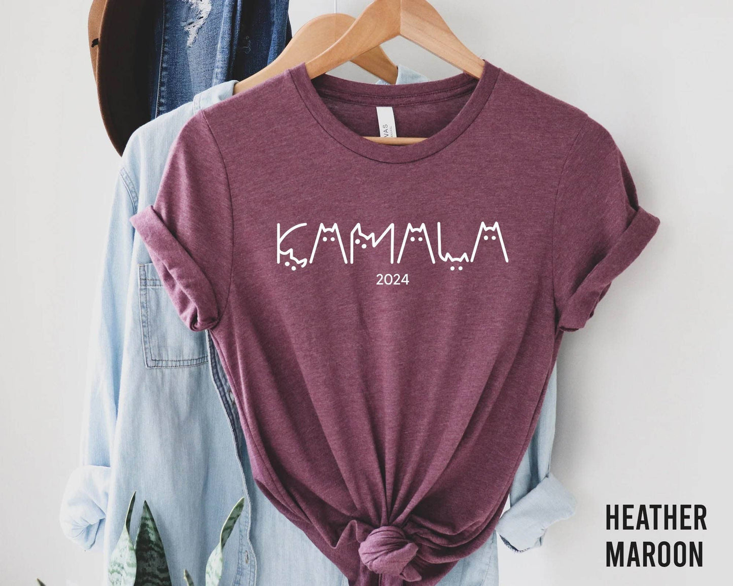 Kamala Cat Alphabet T-Shirt - Childless Cat Ladies Vote
