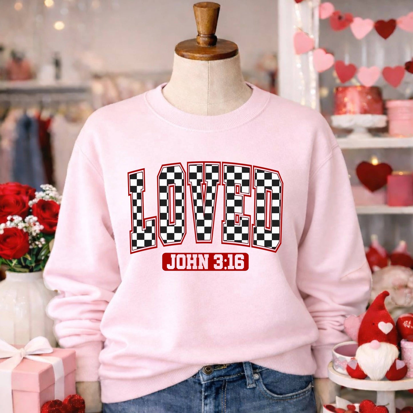Loved John 3:16 Valentine’S Day Sweatshirt | Gildan Brand