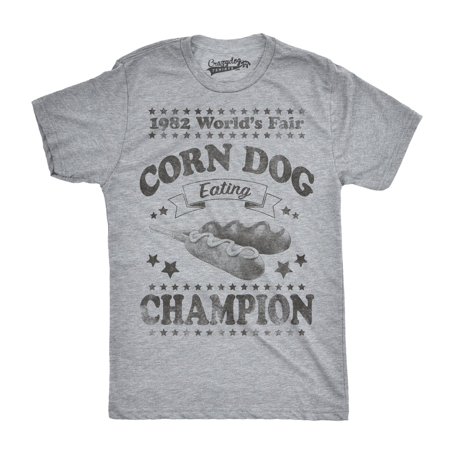 Corn Dog Eating Champion 1982 Men's Tshirt Food Graphic Tee