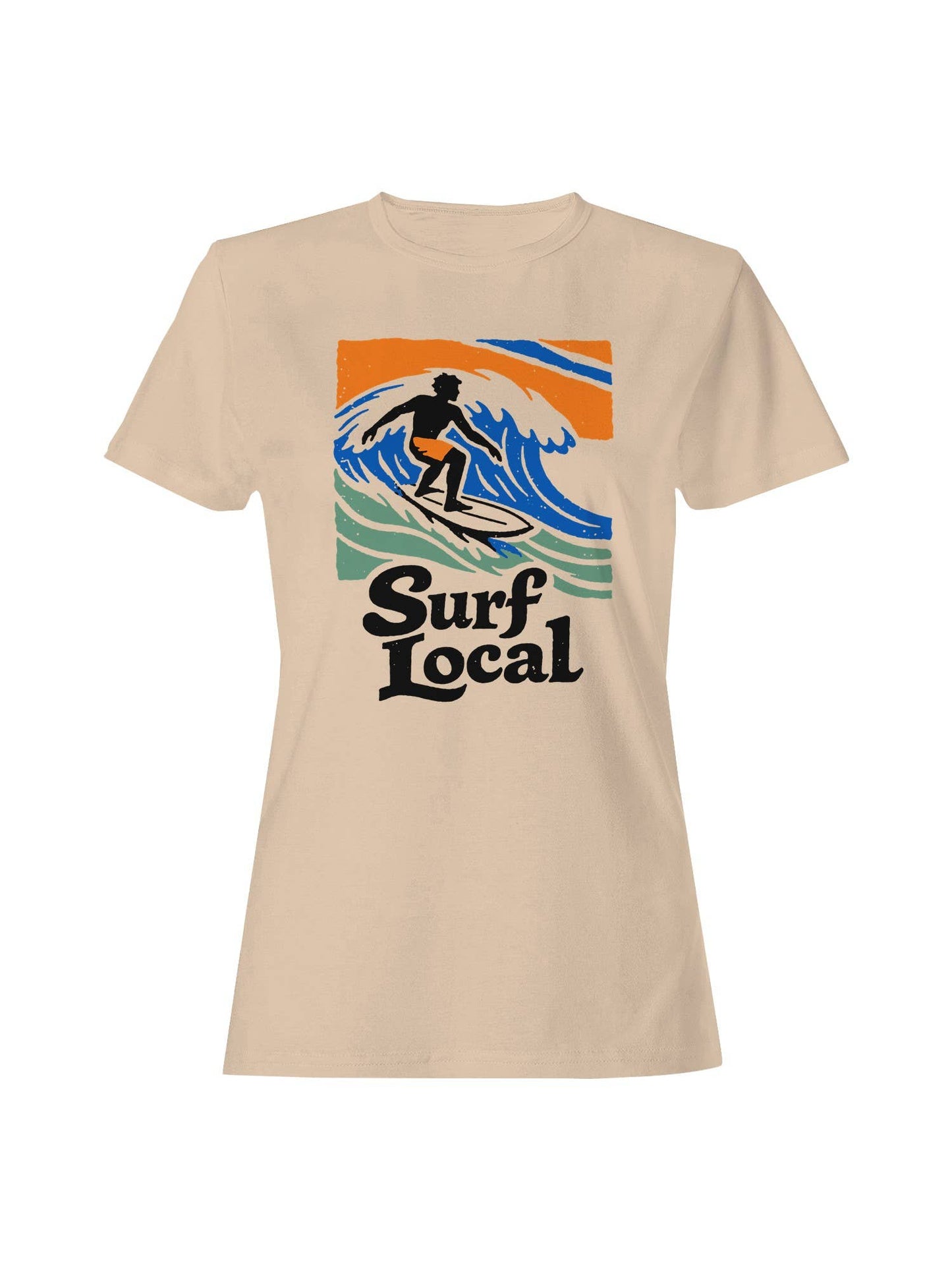 Surf Local Wave Rider Design Women's T-Shirt