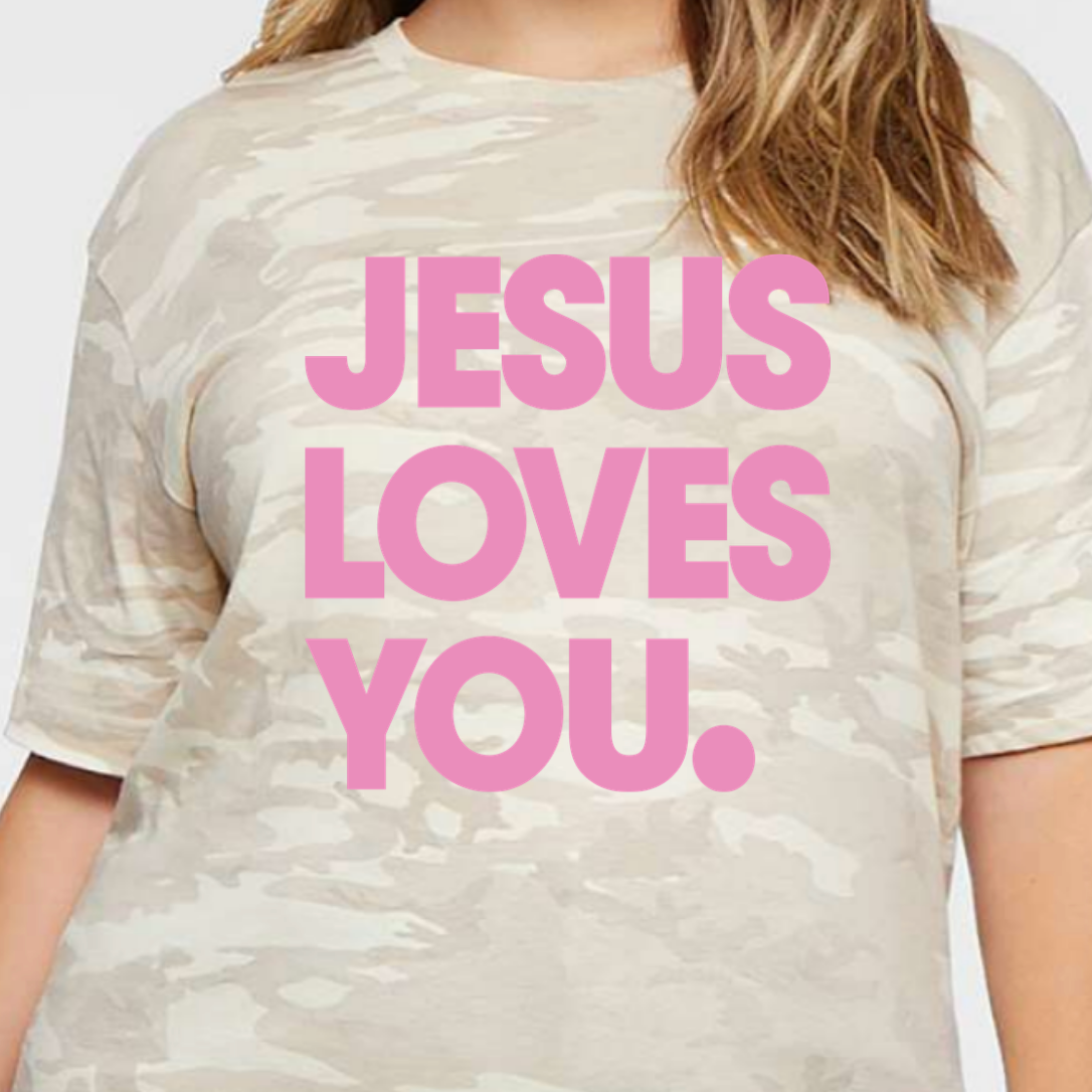 Jesus Loves You Camo Tee