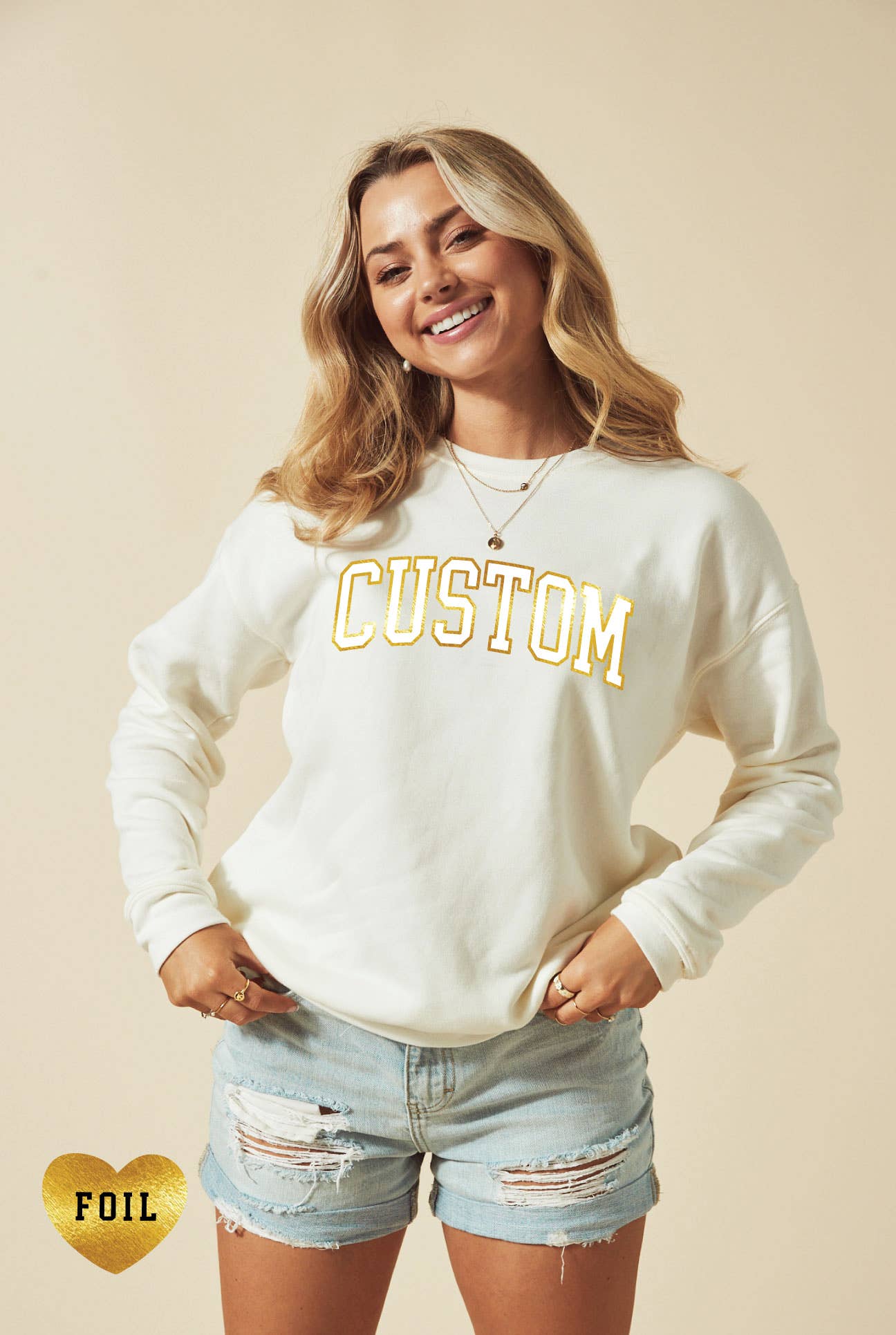 Custom Foil Graphic Sweatshirt