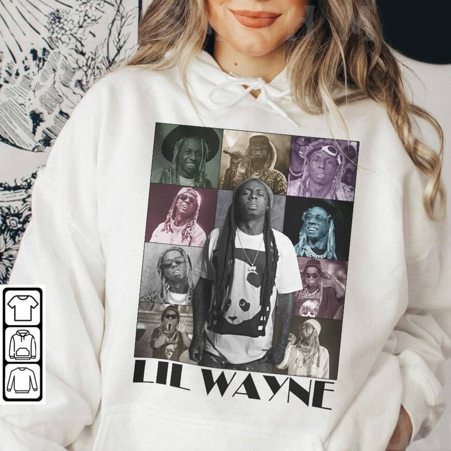 Lil Wayne Vintage Rap Sweatshirt - 90s Y2K Concert Merch, Re