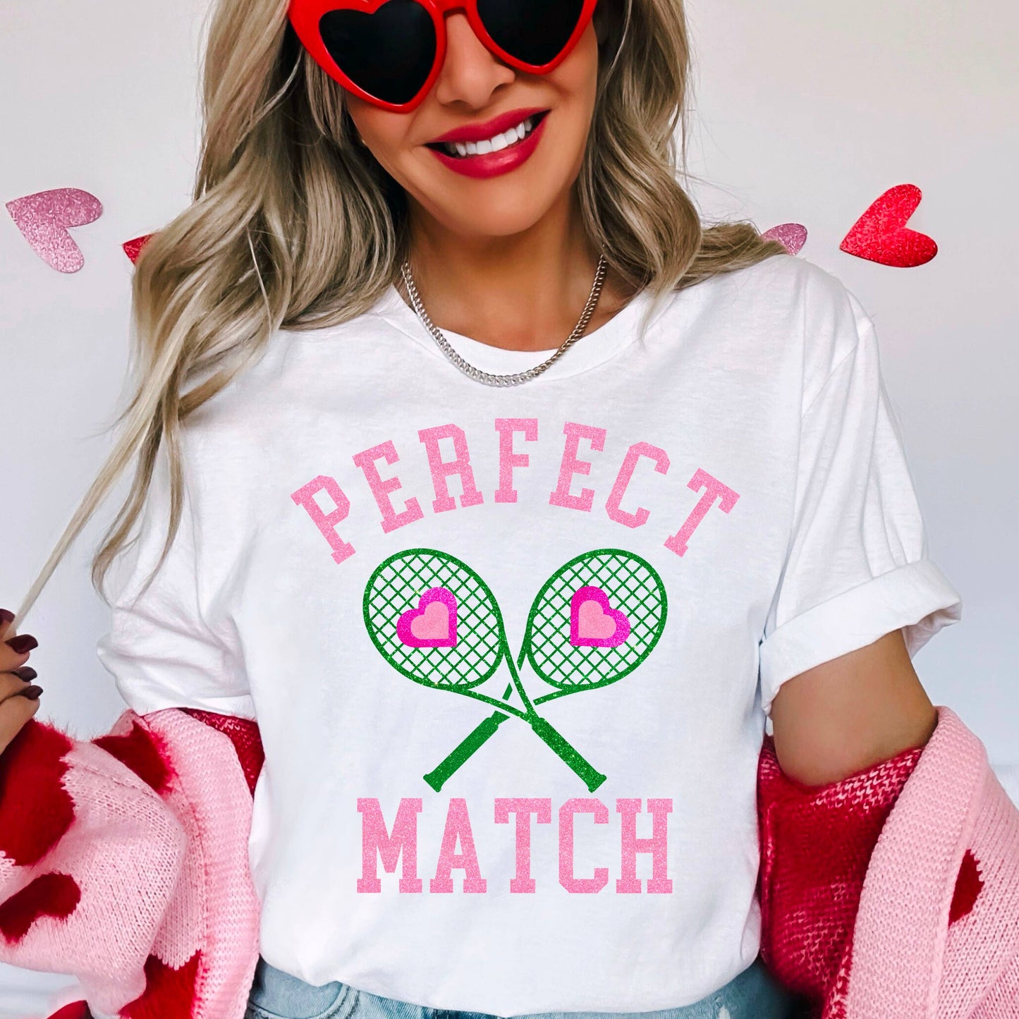 Perfect Match  Valentines Graphic Shirt | Gildan