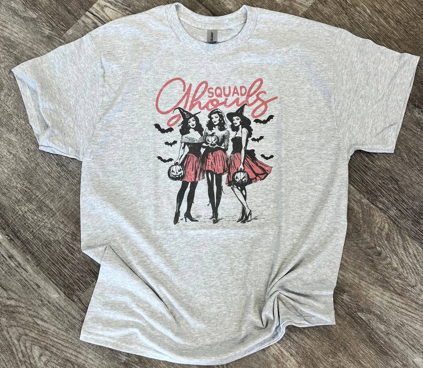 Squad Ghouls On Ash Gray Tee