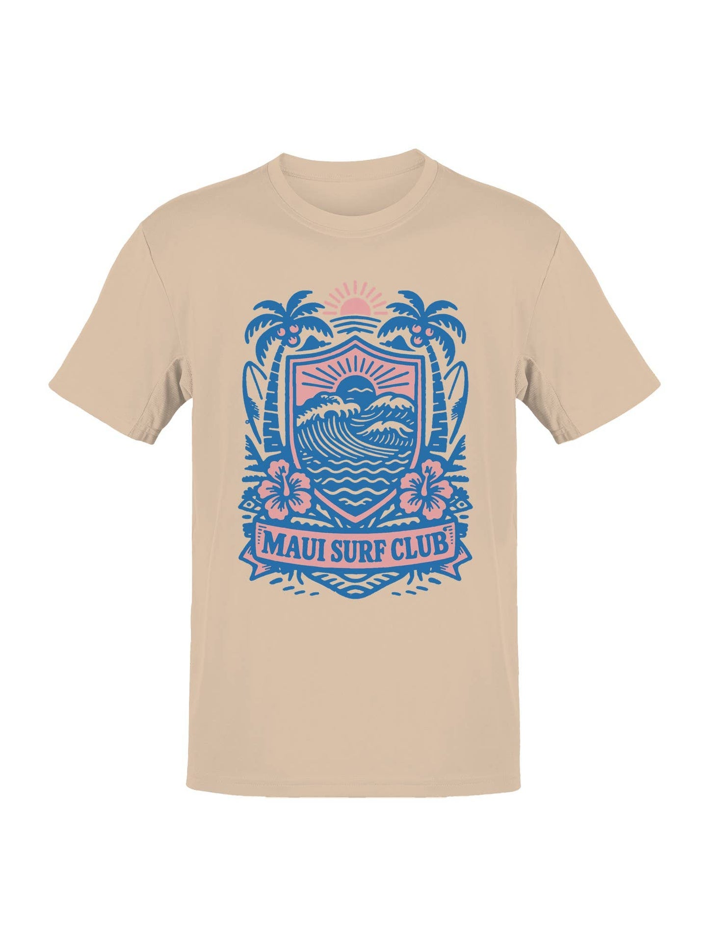 Maui Surf Club Tropical Crest Men's T-Shirt