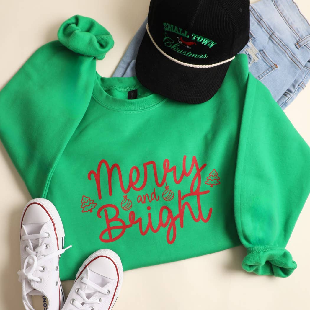 Merry and Bright Heavyweight Fleece Sweatshirt