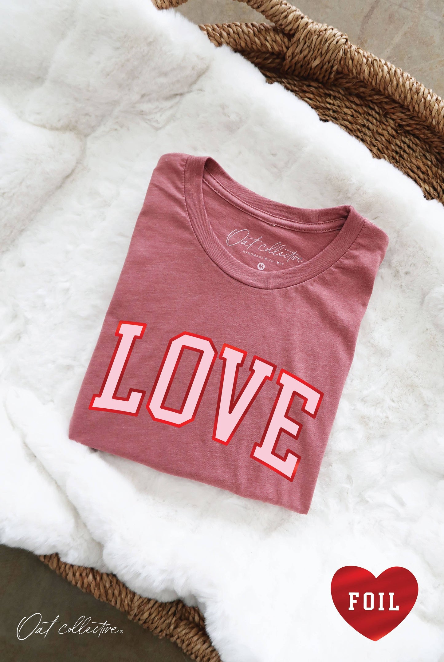 Love Foil Graphic T-Shirt