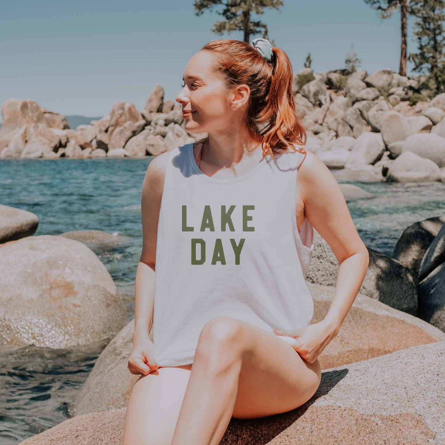 Lake Day Comfort Colors Tank Top