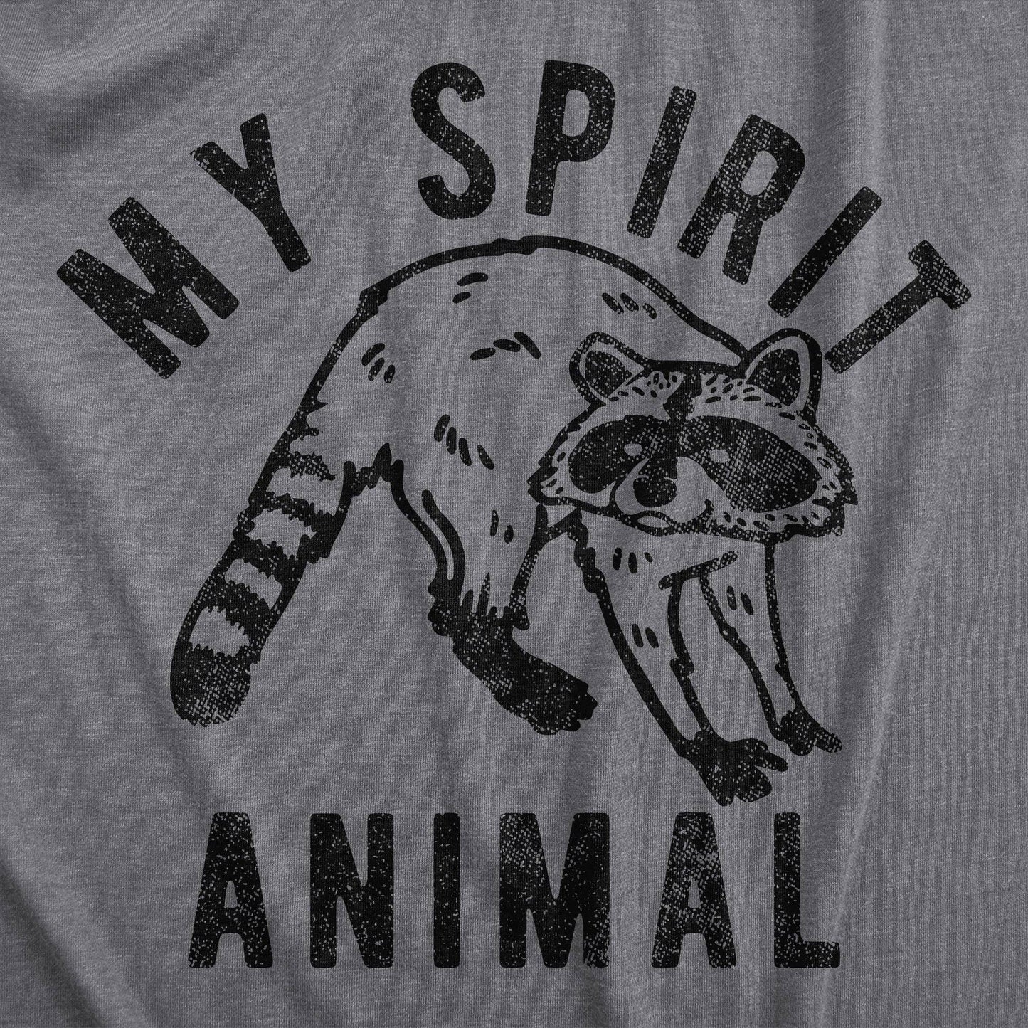 My Spirit Animal Raccoon Men's Tshirt Animal Graphic Tee