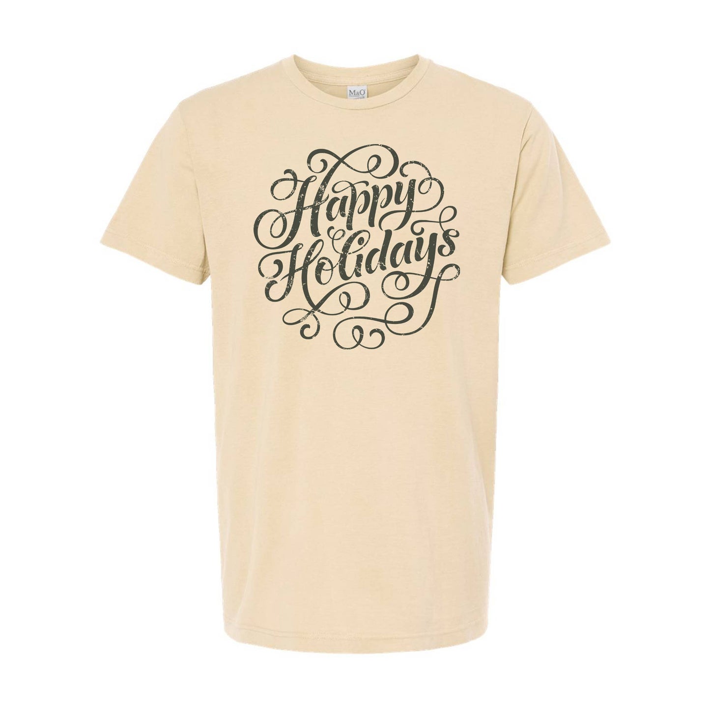 Happy Holidays Flourishes Tee