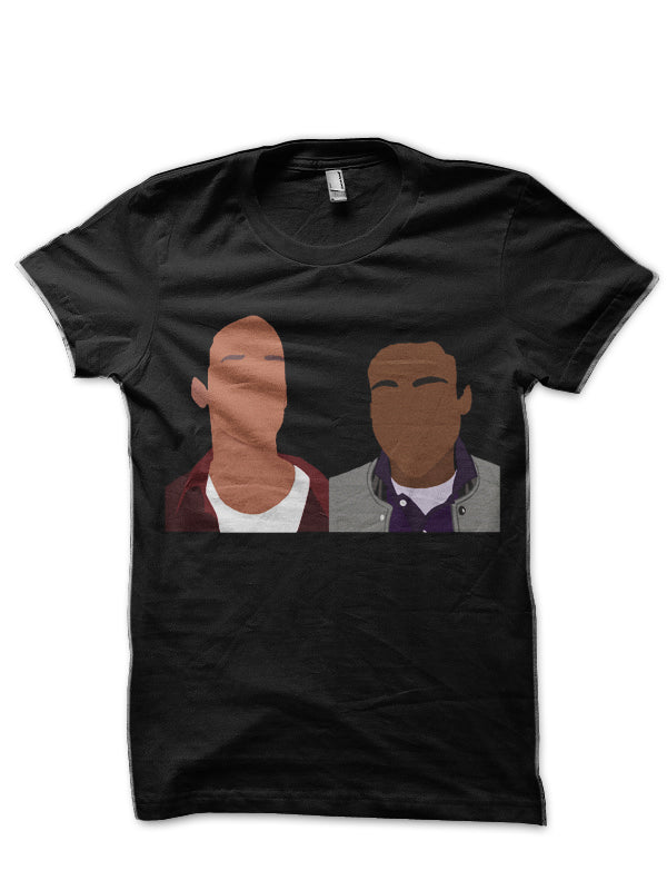 Troy and Abed Black T-Shirt