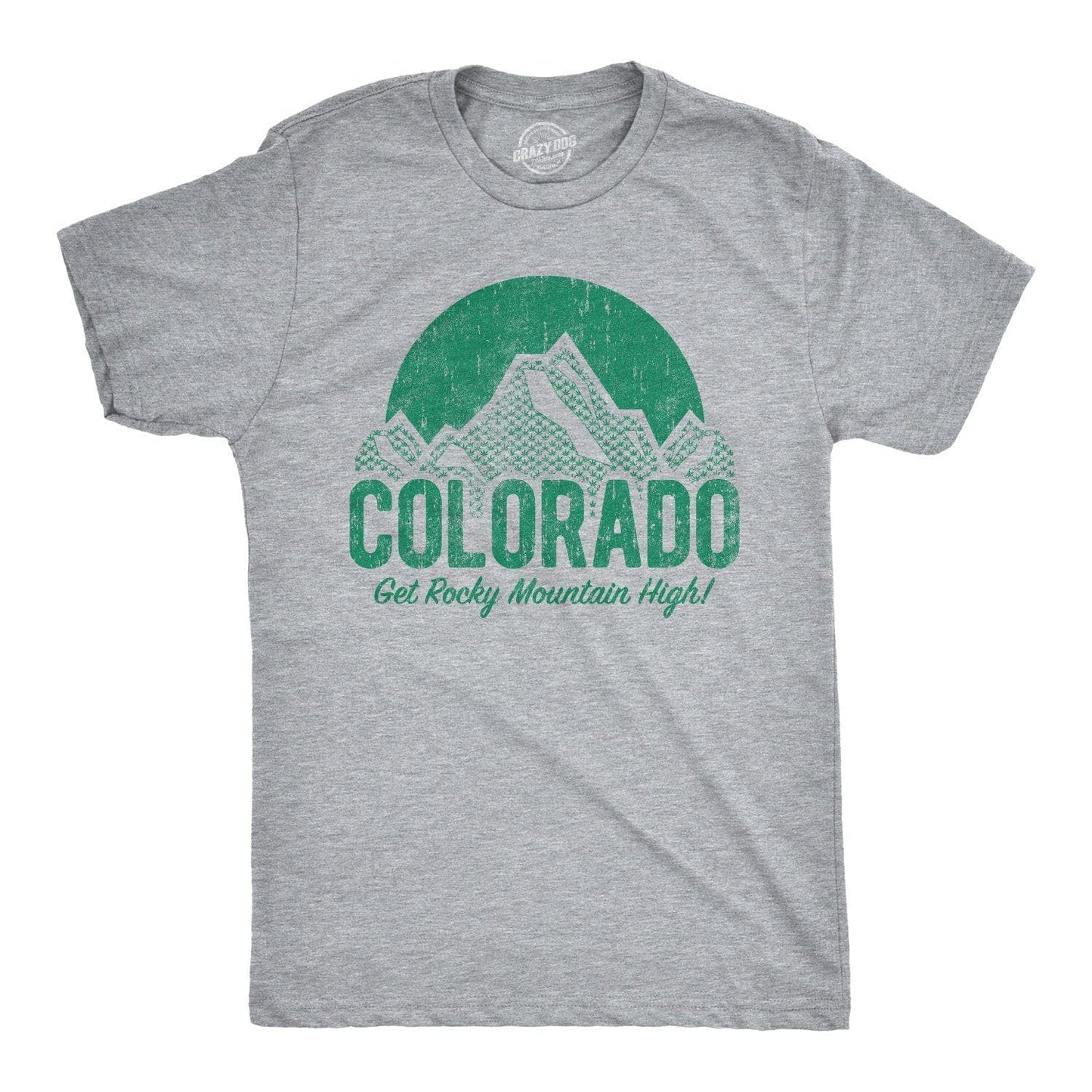 Colorado Get Rocky Mountain High Men's Tshirt 420 Graphic
