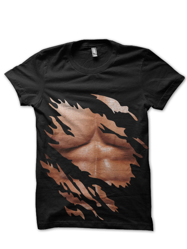 Fitness ABS Black T-Shirt