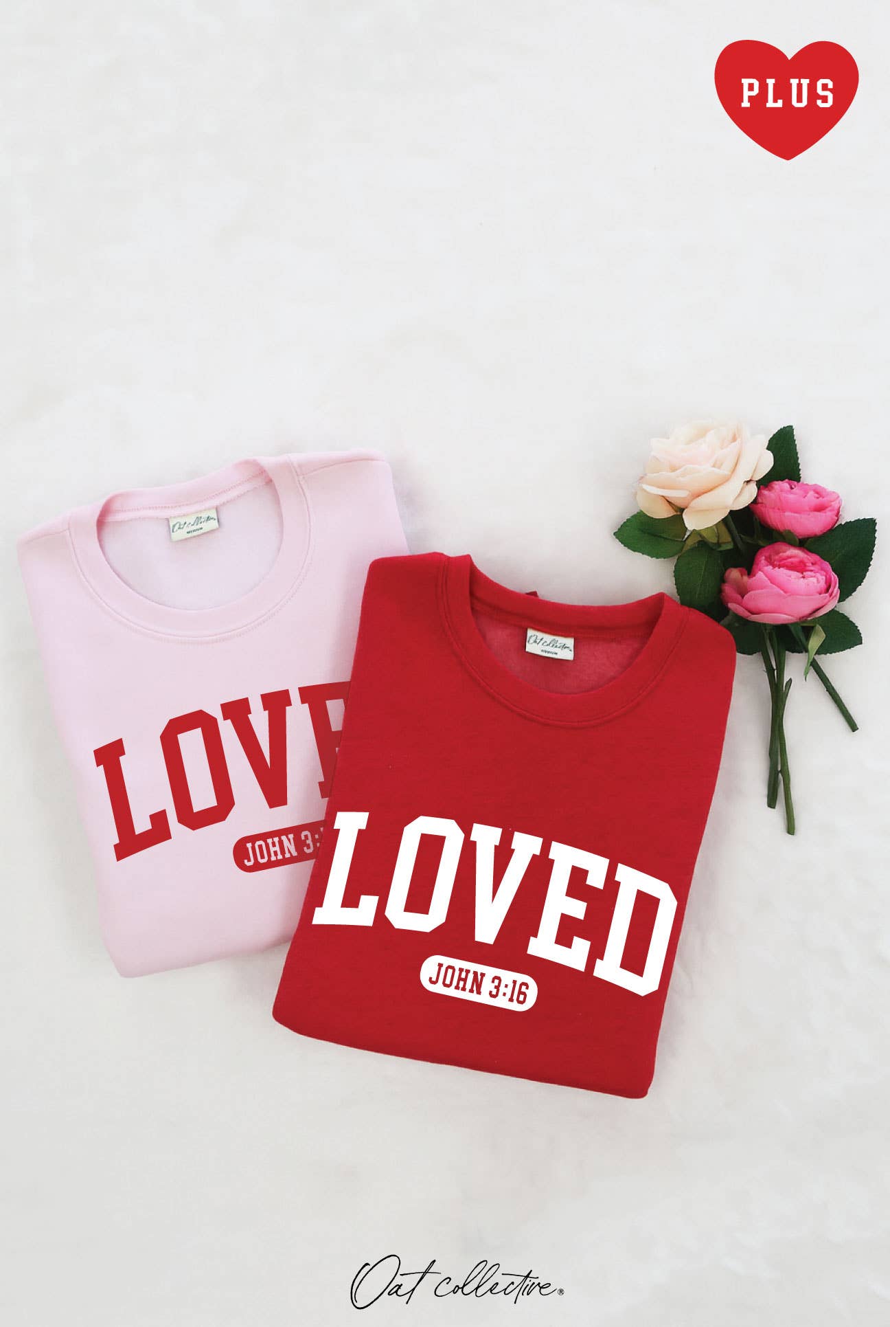 Loved John 3:16 Plus Graphic Sweatshirt
