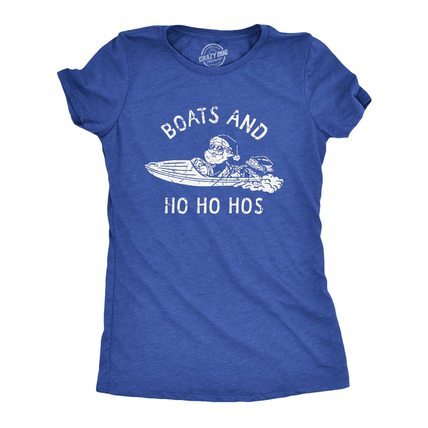 Boats and Ho Ho Hos Women's Tshirt Christmas Graphic Tee