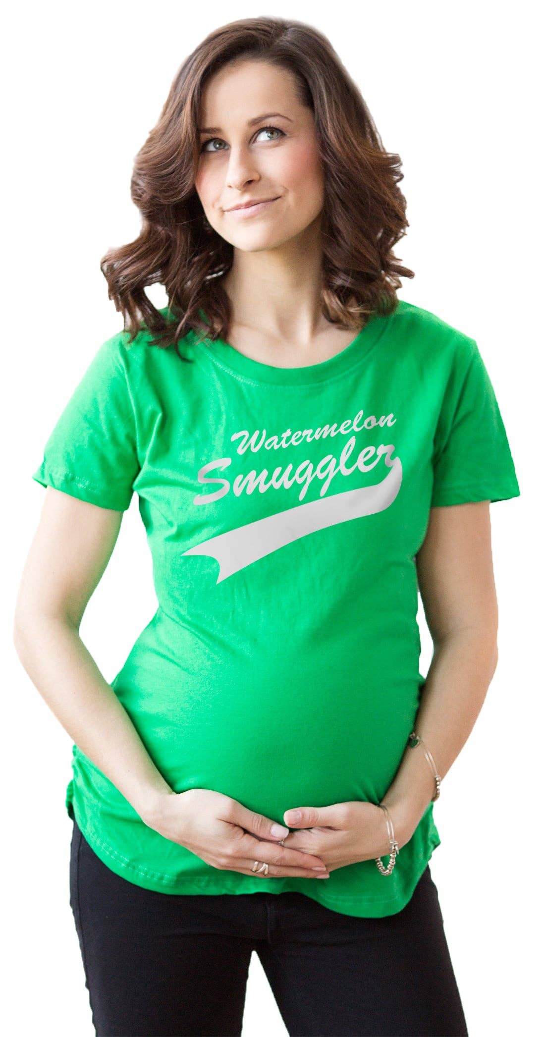 Watermelon Smuggler Pregnancy Announcement Baby Pregnancy Announcement Maternity T Shirt