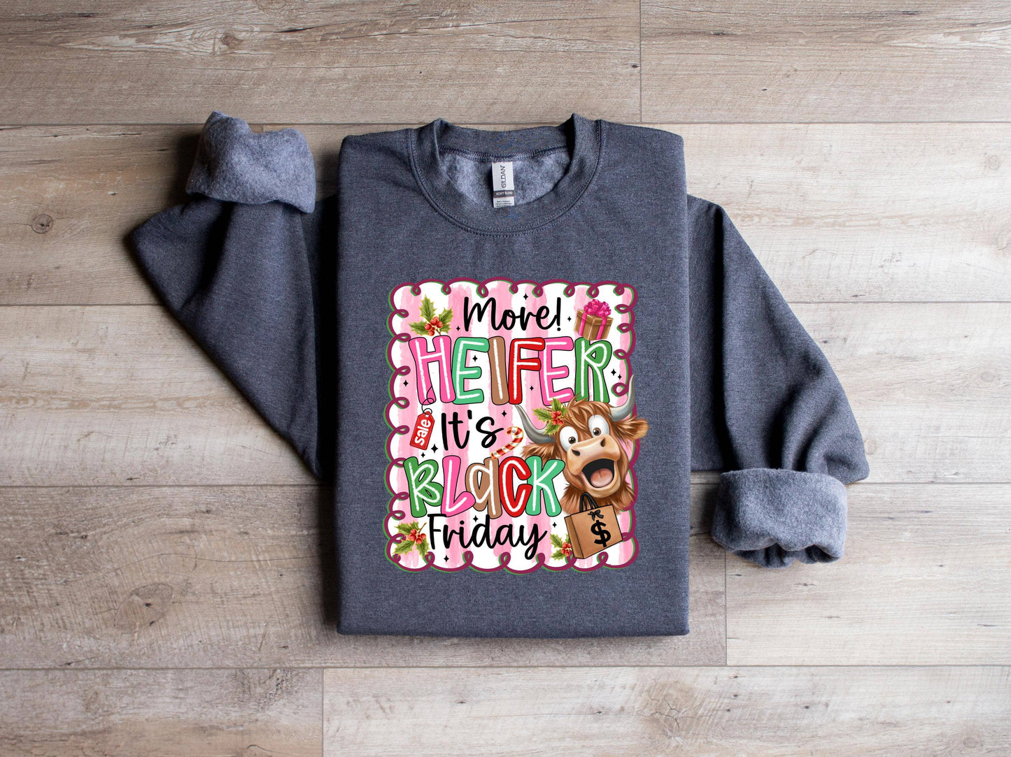Shopping Cow Black Friday Sweatshirt