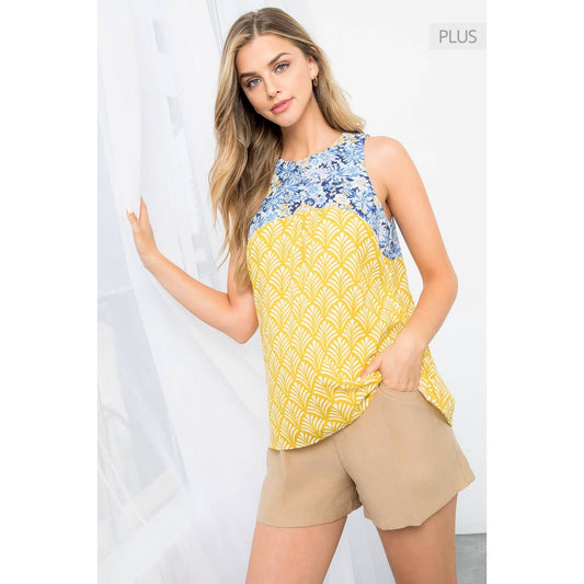 /Size Xl/ Mixed Media Tank Top