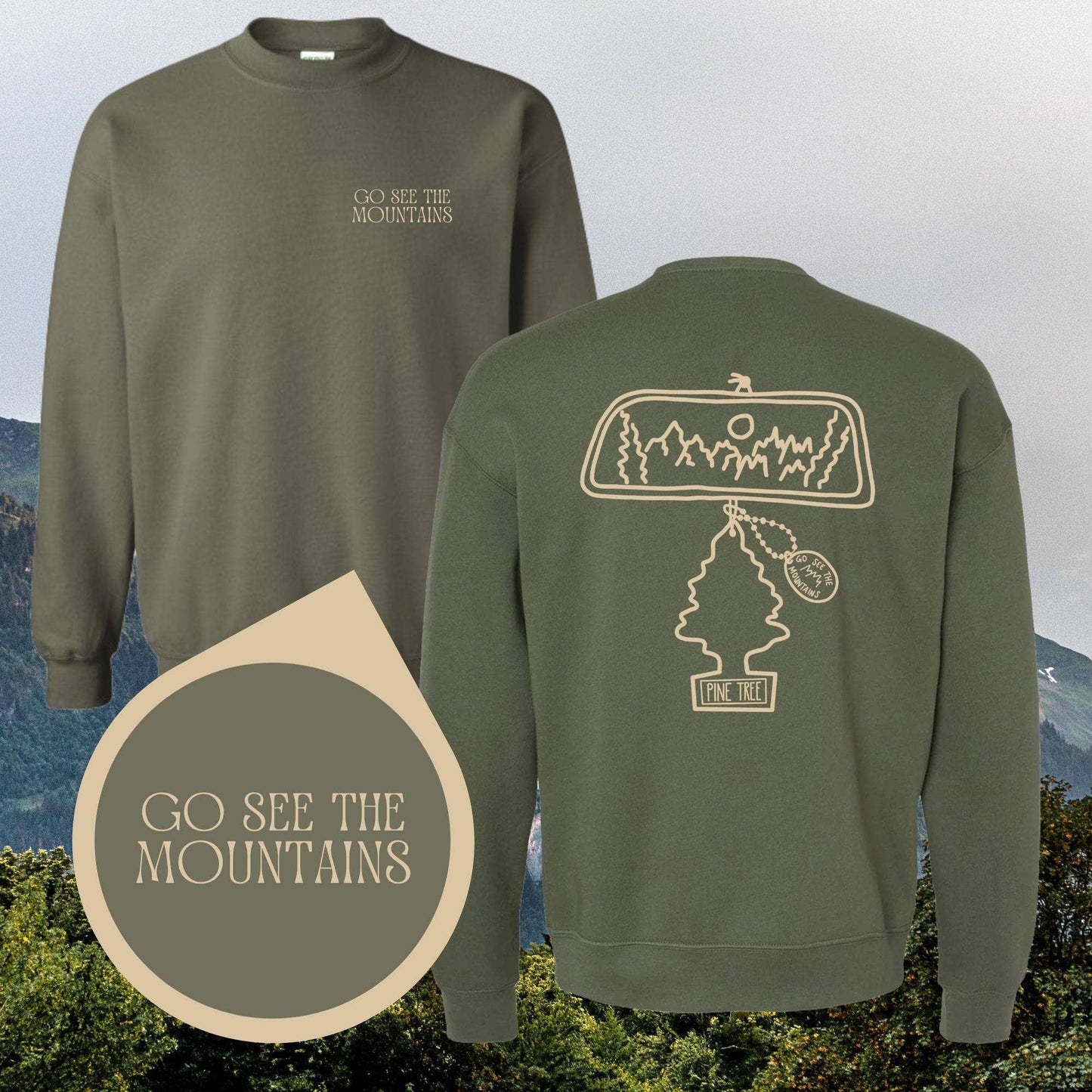 Mountain and National Park Hiking Sweatshirt