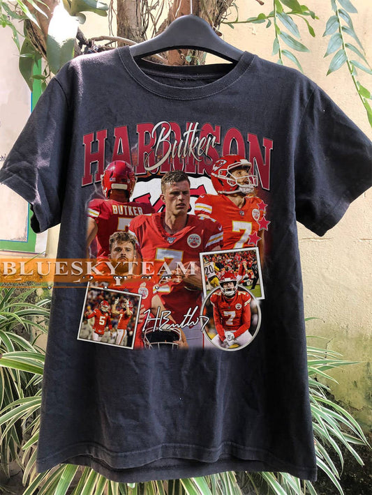 Harrison Butker 90s Vintage Bootleg Football T-Shirt Gift
