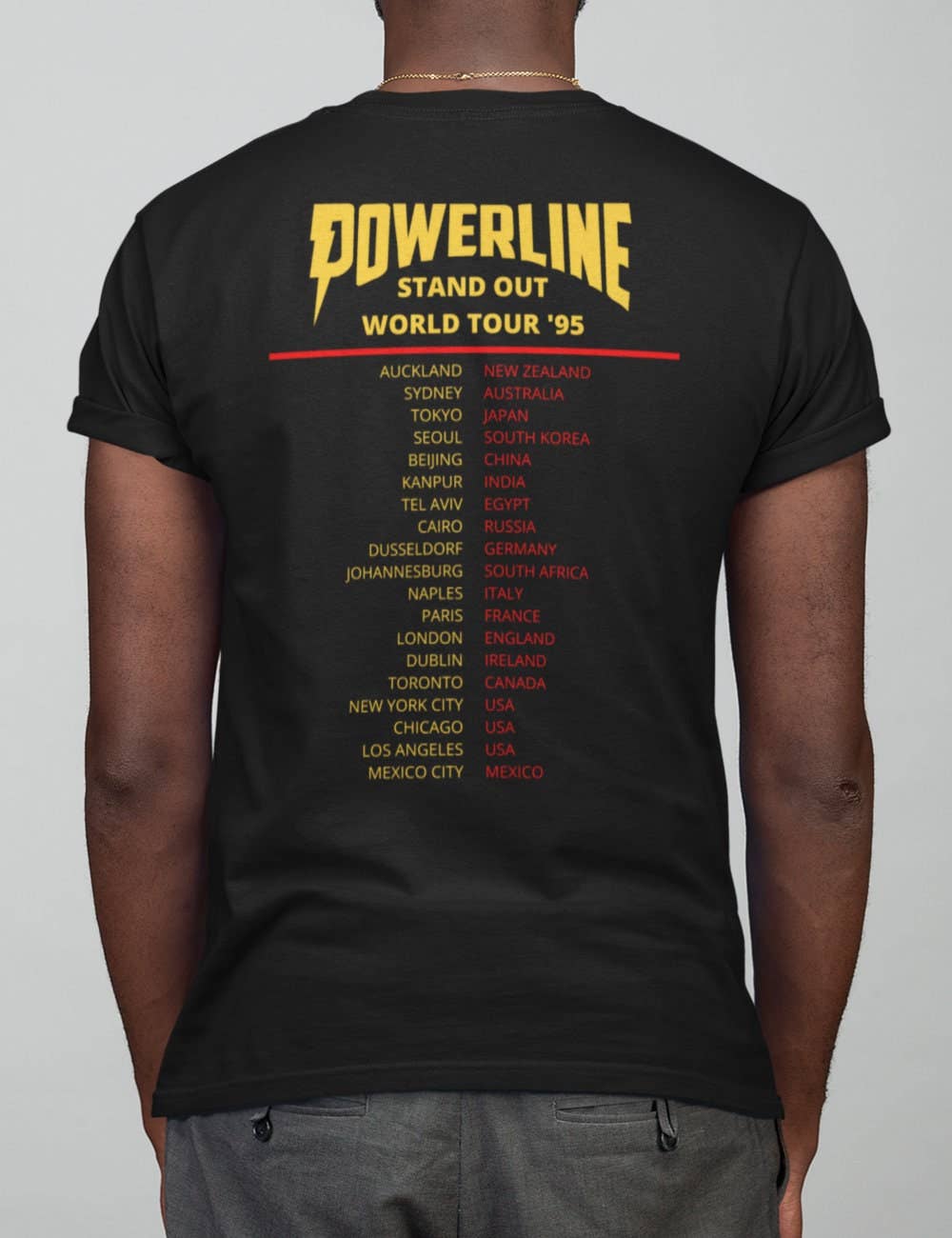Powerline Stand Out Tour '95 World Tour T-Shirt
