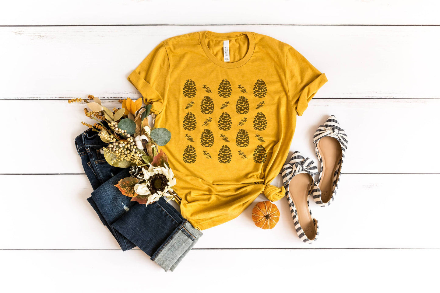 Pinecone Pattern Tee | Botanical Tees
