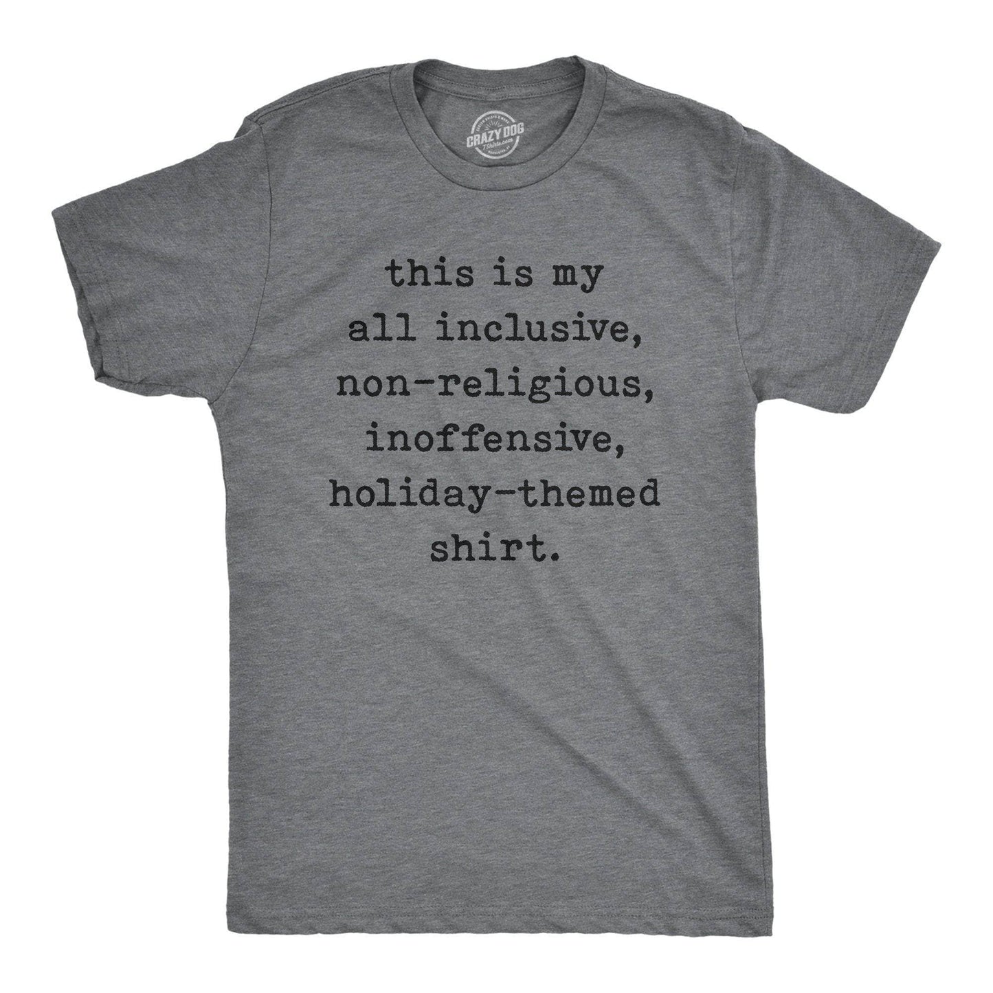 All Inclusive Non-Religious Holiday-Themed Men's Tshirt