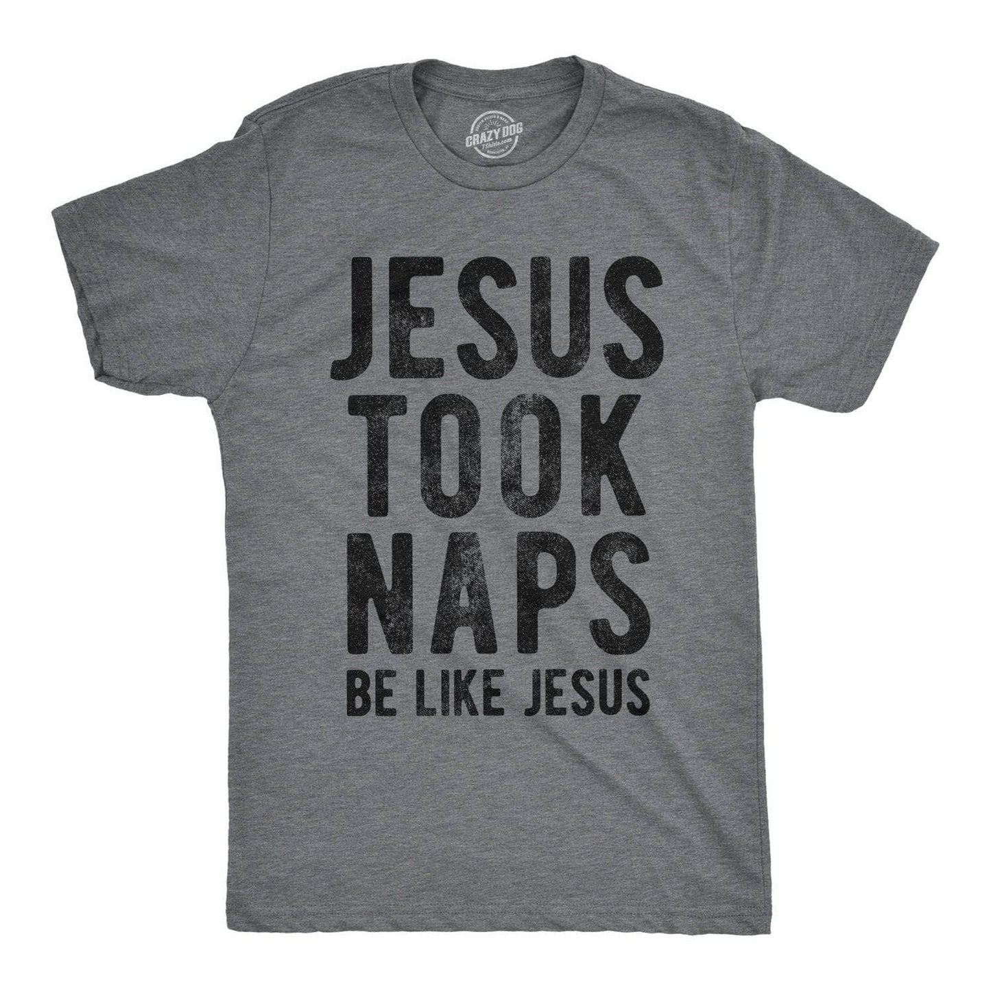Jesus Took Naps Men's Tshirt Religion Graphic Tee Western T