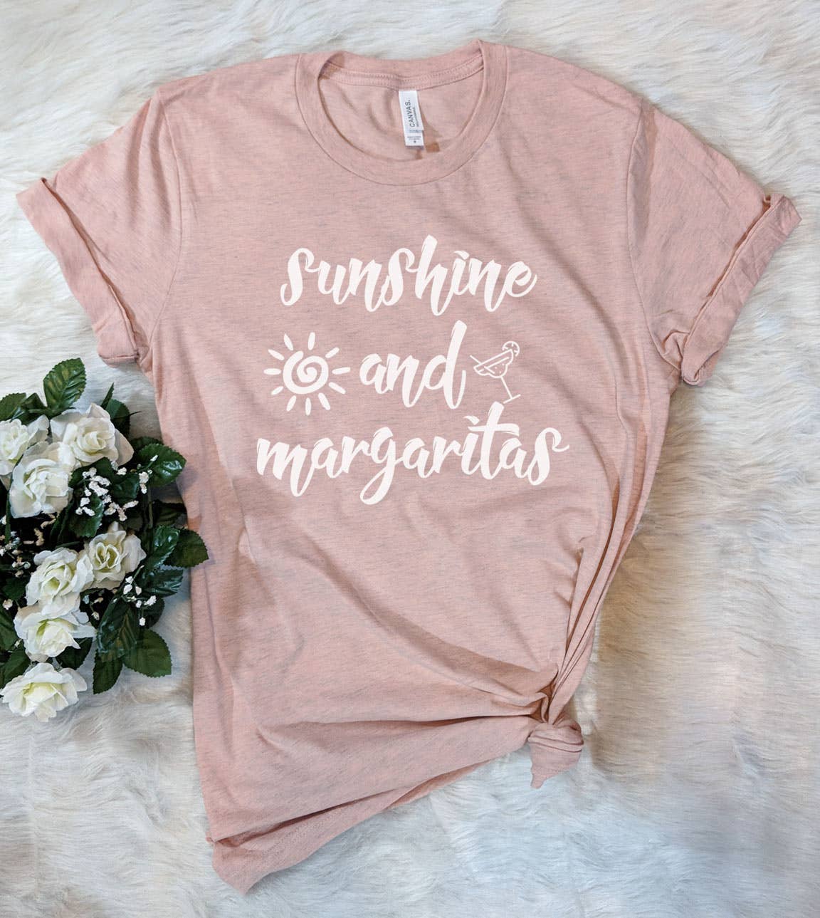 Sunshine and Margaritas - Funny Alcohol Sassy Fun T-Shirt