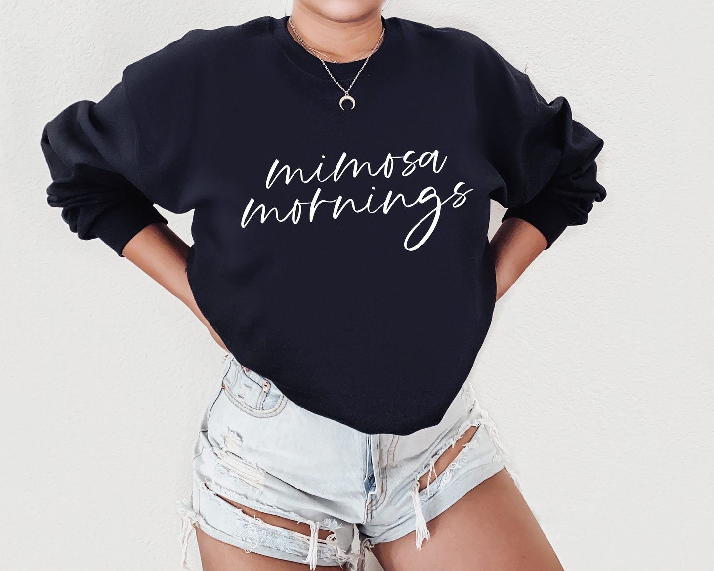 Mimosa Morning, Mimosa Sweatshirt, Trendy Brunch Apparel