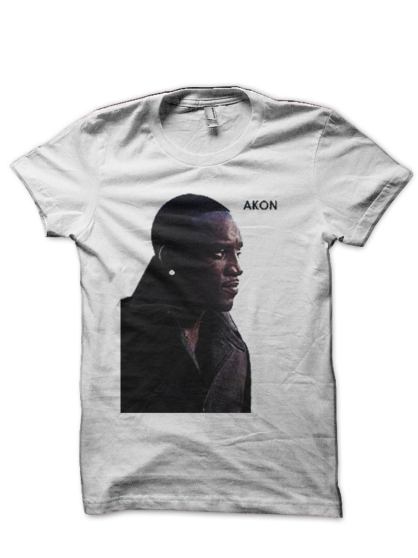 Akon White T-Shirt