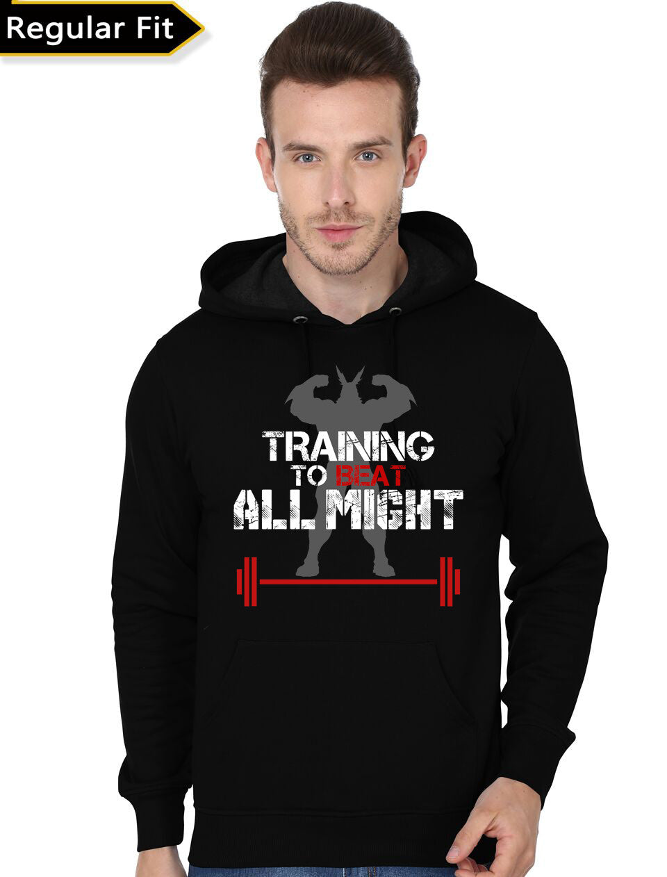 TRAINING TO BEAT ALL MIGHT Black Hoodie