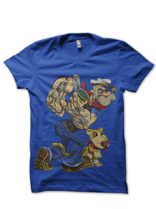 Angry Popeye Grey Tee (All Colours Available)