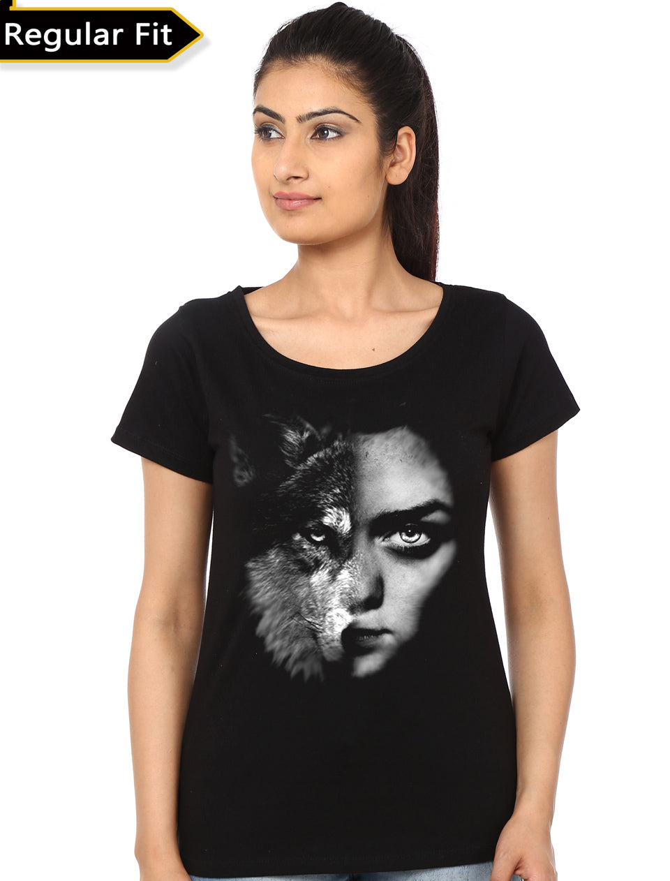 Arya Stark Girls Black T-Shirt
