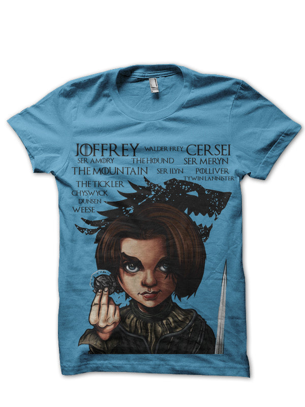 Arya Stark’s List T-Shirt (All Colours)