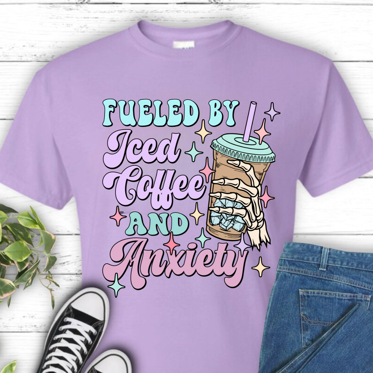 Fueled By Coffee and Anxiety T-Shirt