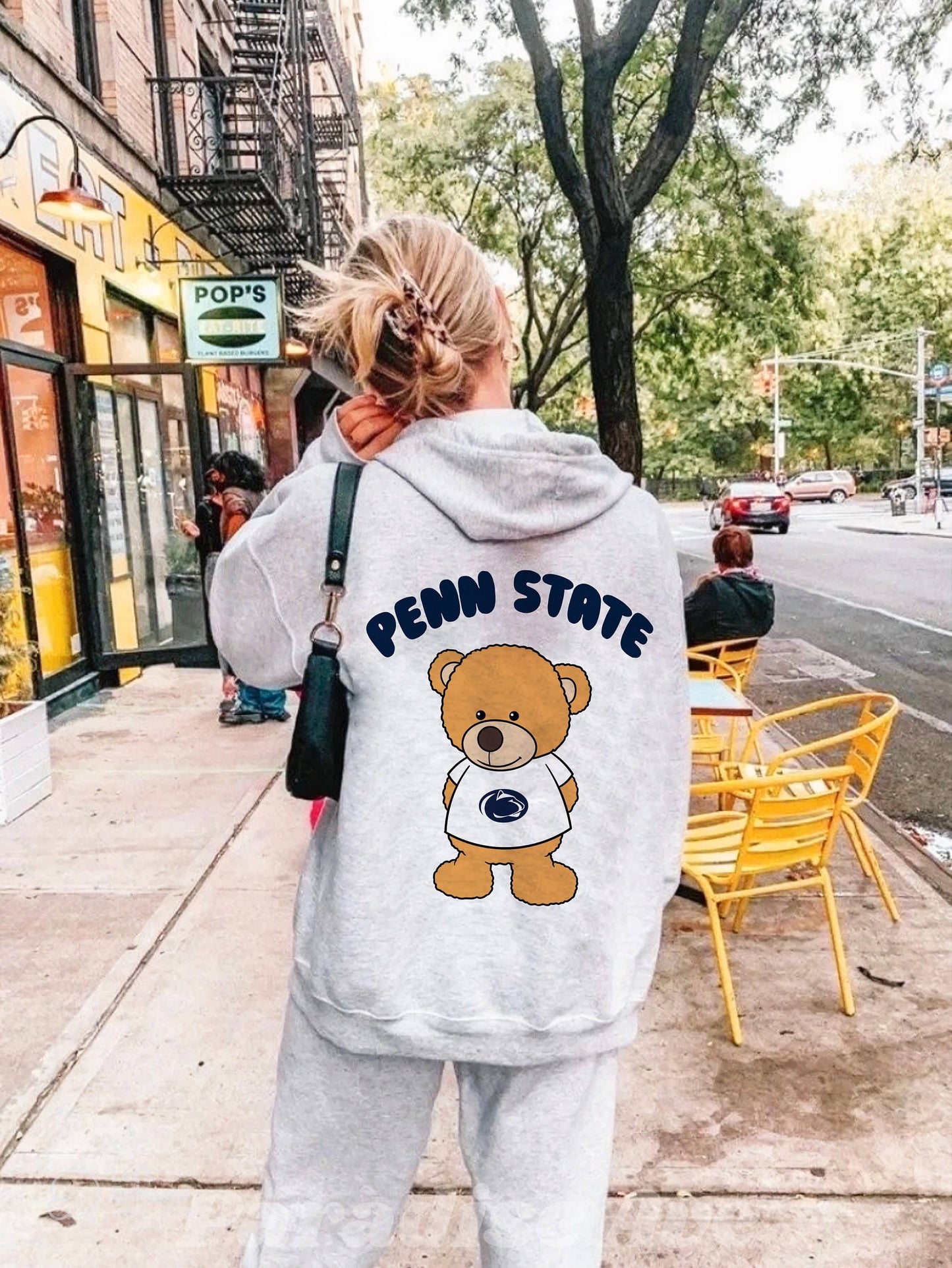 Custom Teddy Bear Hoodie - College & Sorority Style
