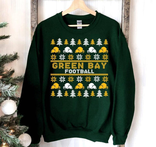 Green Bay Football Christmas Sweatshirt Vintage Gift For Fan