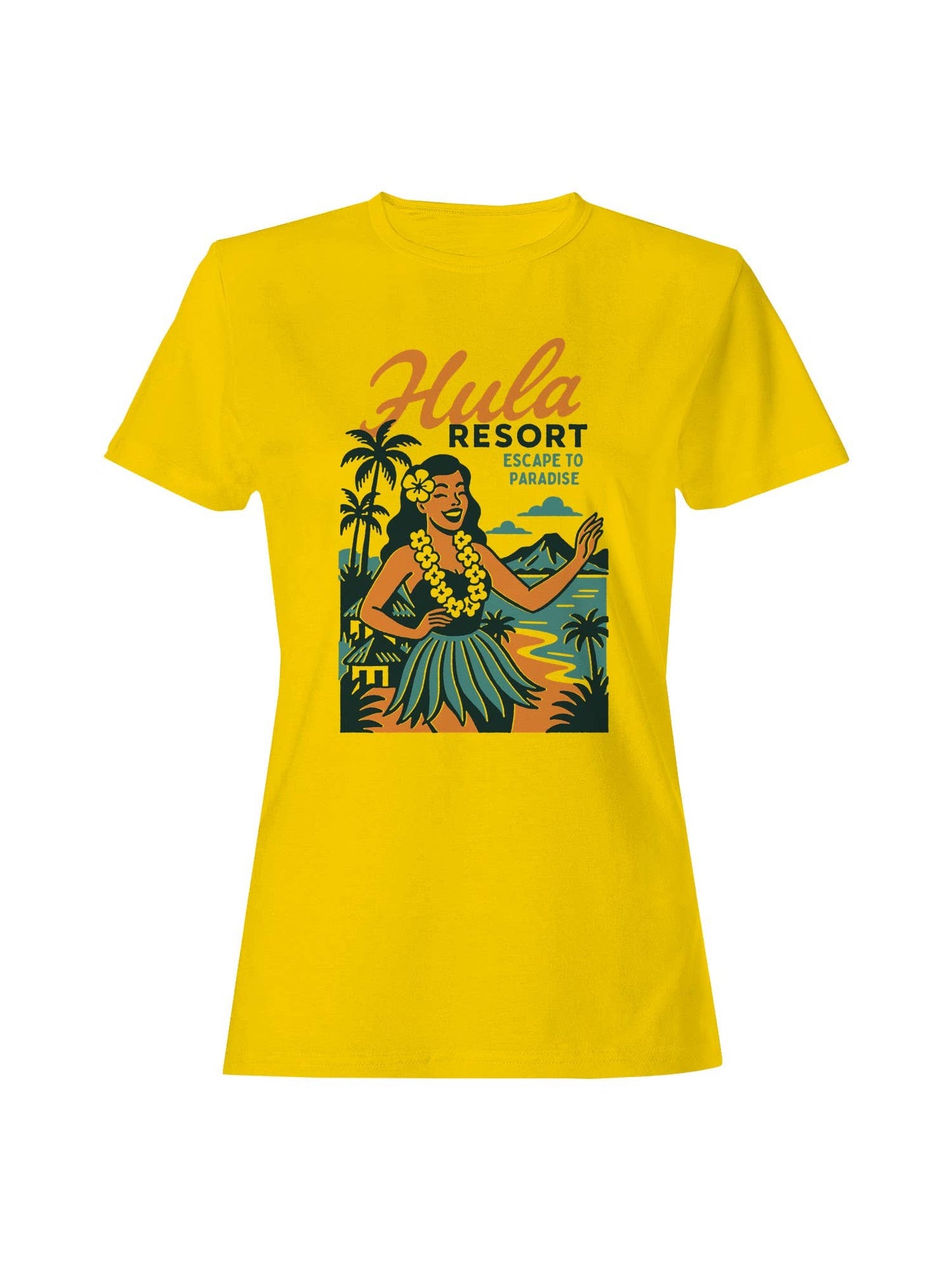 Hula Resort Escape To Paradise Women's T-Shirt