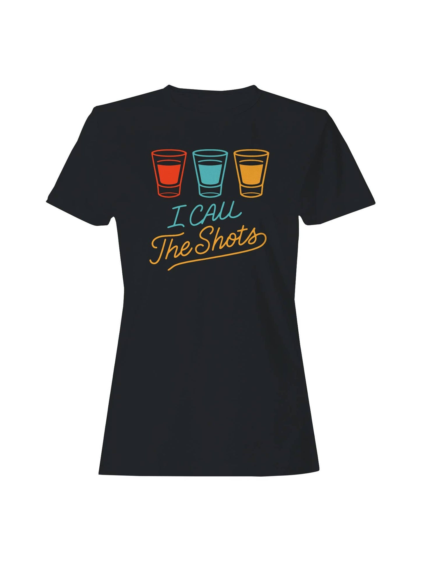 I Call the Shots Colorful Design Women's T-Shirt