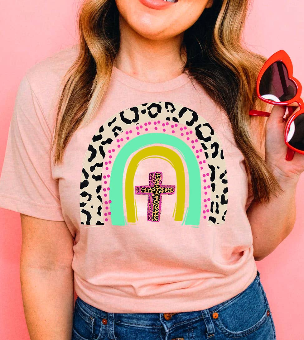 Easter Rainbow - Christian Easter Jesus God Rainbow T-Shirt
