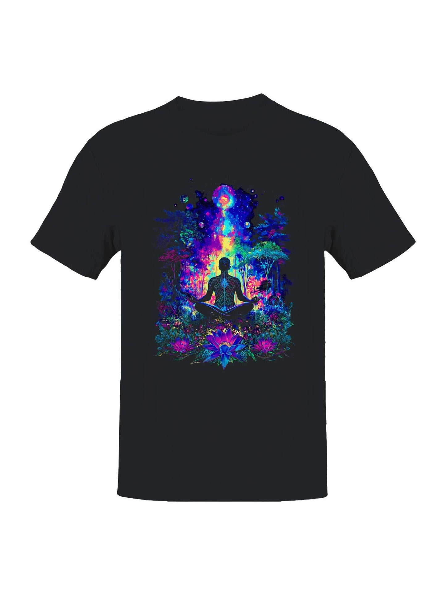 Cosmic Meditation Jungle Vibes Men's T-Shirt