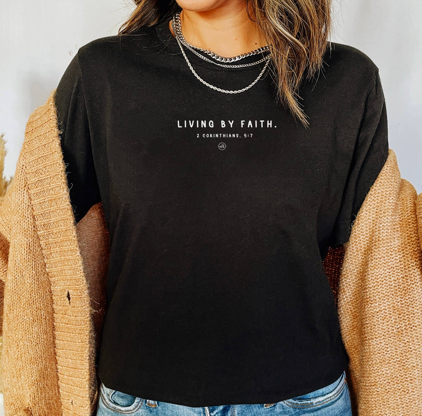 Living By Faith Christian Tee