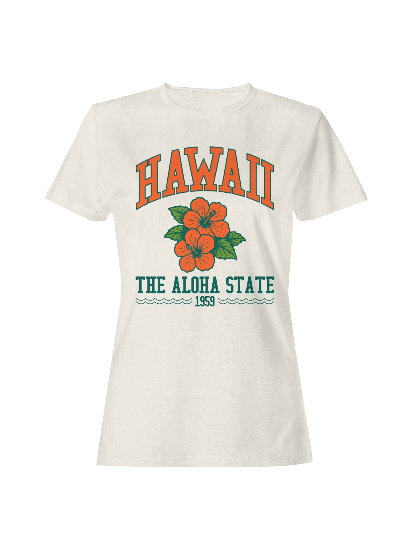 Hawaii Aloha State Floral Design Women's T-Shirt