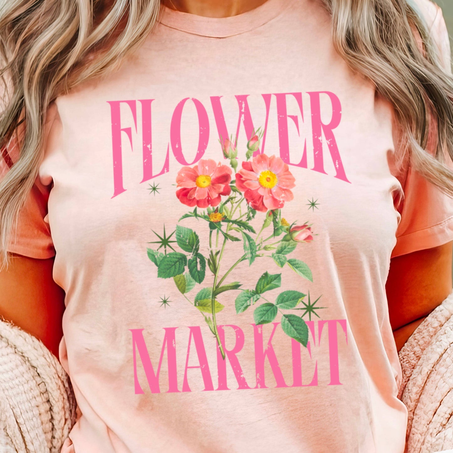 Flower Market Graphic Tee | Summer 2025 | Bella Canvas