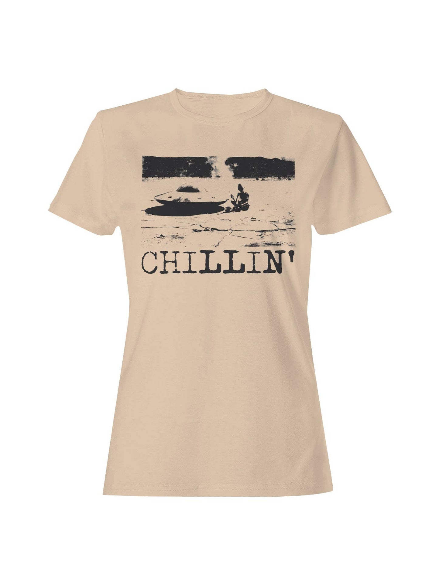 Alien Chillin' Retro Aesthetic Women's T-Shirt