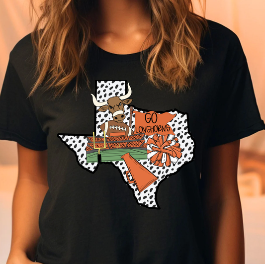 Go Longhorns Football Tee or Sweatshirt