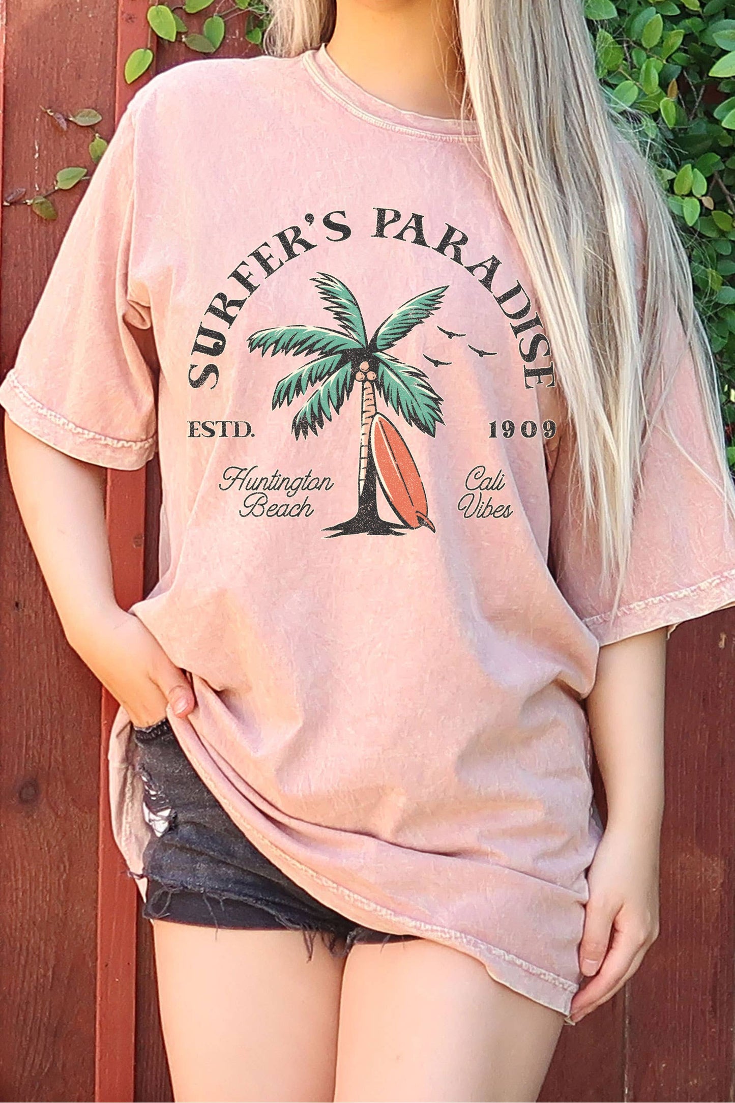 Surfer's Paradise Huntington Beach Graphic Os Mineral Tshirt