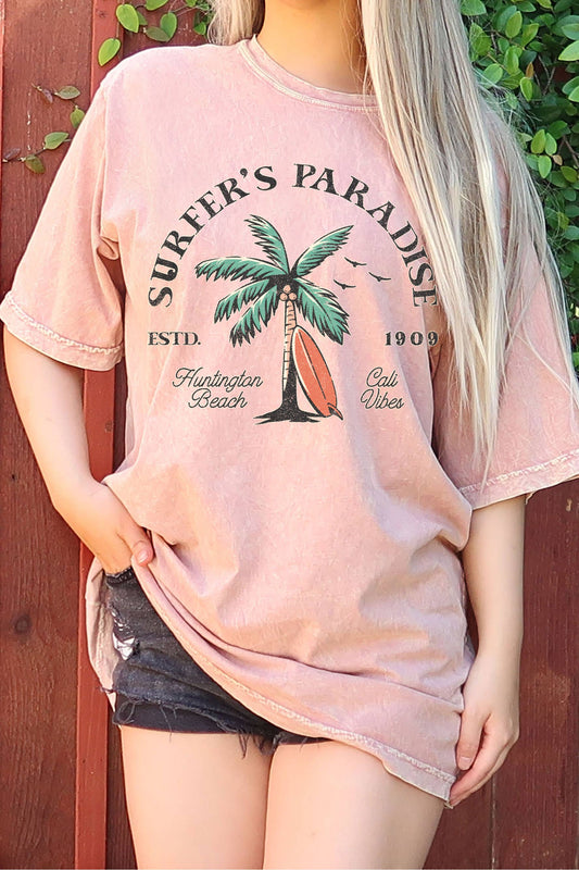 Surfer's Paradise Huntington Beach Graphic Os Mineral Tshirt